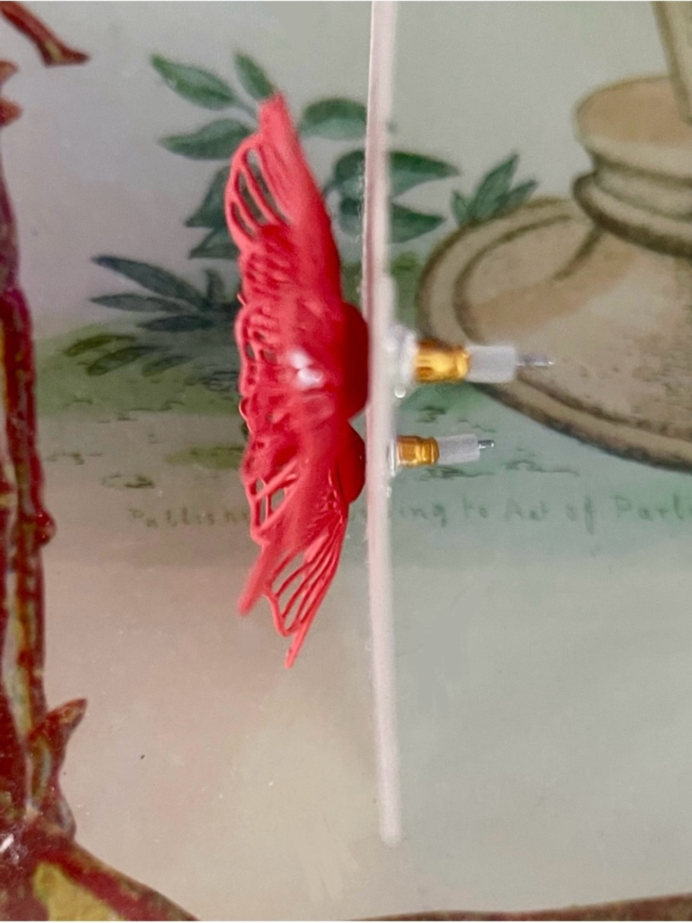 A New Day Floral Bloom Coral Stud Earrings - Picture 3 of 3